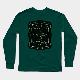 Modular Synthesizer Patch Cables Long Sleeve T-Shirt